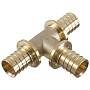 Тройник латунная под надвижную гильзу PEX-PEX 16-16-16 Hipex типS HFWS00009