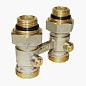 Узел нижнего подключения Vekotrim DN 15 PN 10 прямой двухтрубный 15-3/4'' с ниппелем, штуцер купить в Екатеринбурге | "Проконсим"