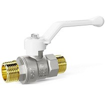 Краны латунные шаровые DN 15-25 PN 40 никелированные рычаг белый штуцер-штуцер LD Pride 47.305 купить в Екатеринбурге | "Проконсим"