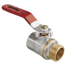 Краны латунные шаровые DN 15-50 PN 25 никелированные рычаг муфта-штуцер MVI AquaHit BV.312.04 купить в Екатеринбурге | "Проконсим"