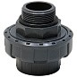 Муфта разборная НПВХ DN 32-1" PN 16 клеевая с наружной резьбой черная Aquaviva BMG32100 купить в Екатеринбурге | "Проконсим"
