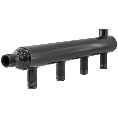 Коллектор распределительный стальной DN 32 PN 16 вход 15-15 10 выходов НР 1/2'' выход под кран Маевского, универсальный PLP купить в Екатеринбурге | "Проконсим"
