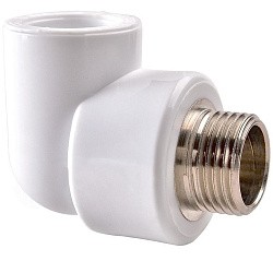  Угольник ПП 32-3/4'' PN 25 белый РВК 70013 (930659306) со склада Проконсим в Екатеринбурге