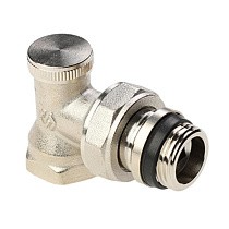 Клапан радиаторный настроечный DN 15 PN 10 угловой с уплотнением, под шестигранник MVI TR.111.04 купить в Екатеринбурге | "Проконсим"
