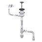 Сифон для мойки Unicorn В425P, 40х50 гибкий отвод, 3 1/2'' х40 чаша из нержавеющей стали, прямоугольный перелив купить в Екатеринбурге | "Проконсим"