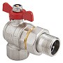 Кран латунный шаровой MVI BV.522 DN 20 PN 40 угловой никелированный полнопроходной американка бабочка купить в Екатеринбурге | "Проконсим"