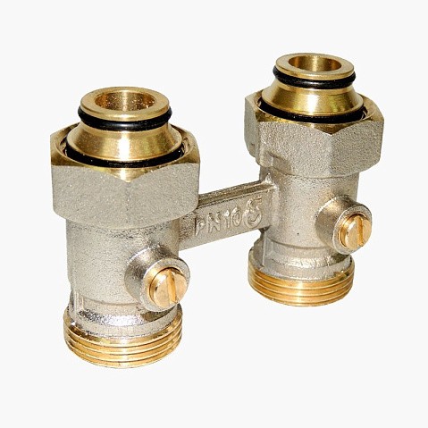 Узел нижнего подключения Vekotrim DN 15 PN 10 прямой двухтрубный 20-3/4'' под евроконус, муфта купить в Екатеринбурге | "Проконсим"