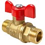 Кран латунный шаровой Valfex.219.LB1 11Б27фт1М DN 15 PN 40 штуцер-штуцер бабочка купить в Екатеринбурге | "Проконсим"