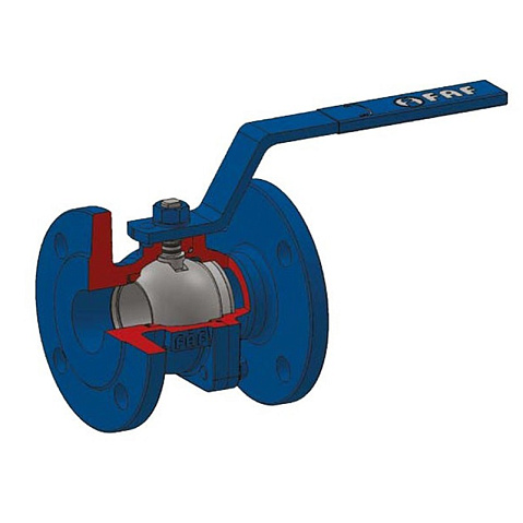 Кран шаровой DN 125 PN 16 чугунный 200мм уплотнение PTFE фланцевый FAF 1100125  купить в Екатеринбурге | "Проконсим"