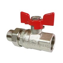 Краны латунные шаровые усиленные 11Б27фт1М DN 15-25 PN 40-63 бабочка американка Valfex Premium.227.NB1 купить в Екатеринбурге | "Проконсим"