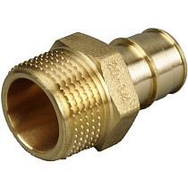 Муфты латунные для PEX труб DN 16-50 PN 10 под надвижную гильзу OP с наружной резьбой ONE PLUS купить в Екатеринбурге | "Проконсим"