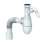 Сифон для мойки Unicorn В520V, 40х50 гибкий отвод, 1 1/2'' х40 с отводом для стиральной машины преходник 40х32 купить в Екатеринбурге | "Проконсим"