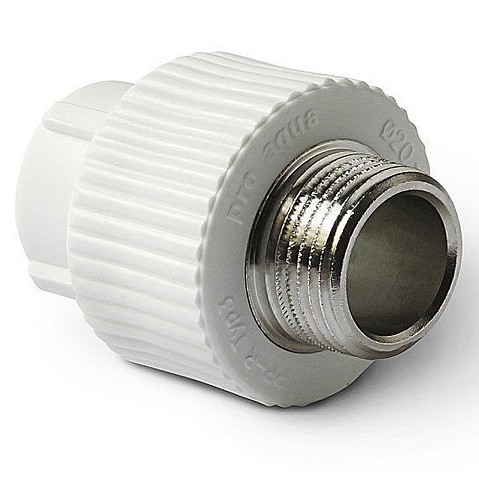 Муфта комбинированная ПП 32-3/4'' PN 25 с наружной резьбой белая Pro Aqua PA23016P купить в Екатеринбурге | "Проконсим"