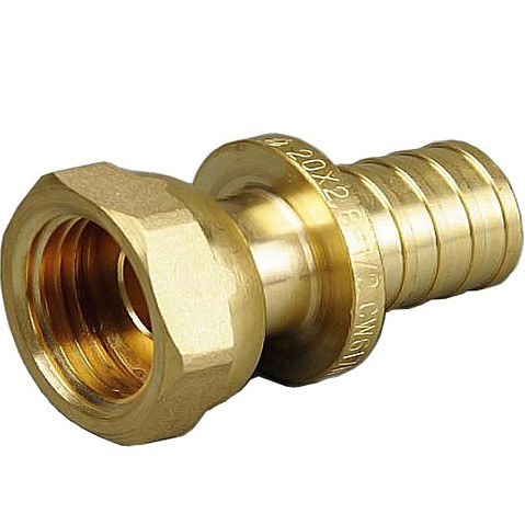 Муфта латунная для PEX труб 16-1/2'' PN 10 под надвижную гильзу ONE PLUS купить в Екатеринбурге | "Проконсим"