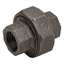 Американки чугунные DN 15-50 PN 16 муфта-муфта с плоской прокладкой Fittex Plus купить в Екатеринбурге | "Проконсим"