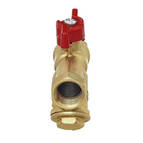Краны латунные шаровые DN 15-20 PN 25 с фильтром бабочка муфта-муфта БАЗ КФ.А30.1 купить в Екатеринбурге | "Проконсим"