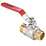 Кран латунный шаровой MVI BV.516 DN 15 PN 40 никелированный полнопроходной штуцер-штуцер рычаг купить в Екатеринбурге | "Проконсим"