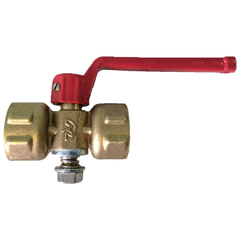 Кран латунный шаровой 11Б18бк(у)2 DN 15 PN 16 под манометр G1/2''хG1/2'' без контрольного фланца муфта-муфта рычаг Пензапромарматура купить в Екатеринбурге | "Проконсим"