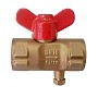 Кран латунный шаровой 11Б27п(М)1 DN 15 PN 16 трёхходовой под манометр G1/2"-М20х1,5 муфта-муфта бабочка Пензапромарматура купить в Екатеринбурге | "Проконсим"