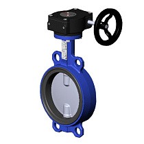 Затворы поворотные дисковые DN 150-500 PN 10-16 межфланцевые диск из нержавеющей стали с редуктором Tecofi VPI4449 купить в Екатеринбурге | "Проконсим"