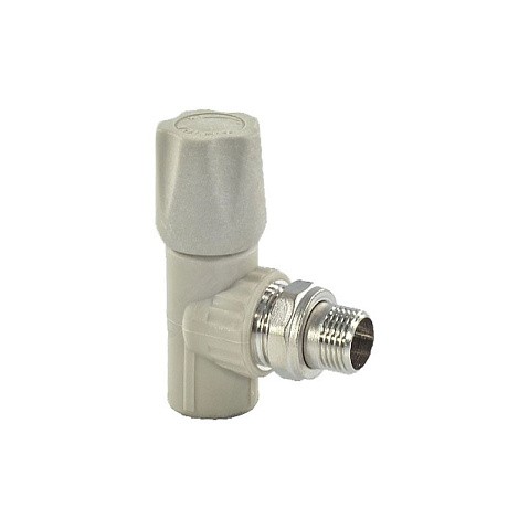 Вентиль для радиатора угловой VALFEX 25 PN 25 G-3/4'' серый купить в Екатеринбурге | "Проконсим"
