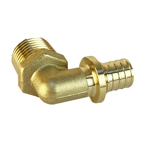 Угольник латунный для PEX труб 16-3/4'' PN 16 S-2,2мм под надвижную гильзу Valfex VF.453.AF купить в Екатеринбурге | "Проконсим"