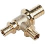 Тройники латунные под надвижную гильзу PEX-PEX DN 16-32 переходные Hipex купить в Екатеринбурге | "Проконсим"