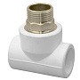 Тройники ПП DN 40-50 PN 25 комбинированные под ключ с наружной резьбой белые РТП купить в Екатеринбурге | "Проконсим"