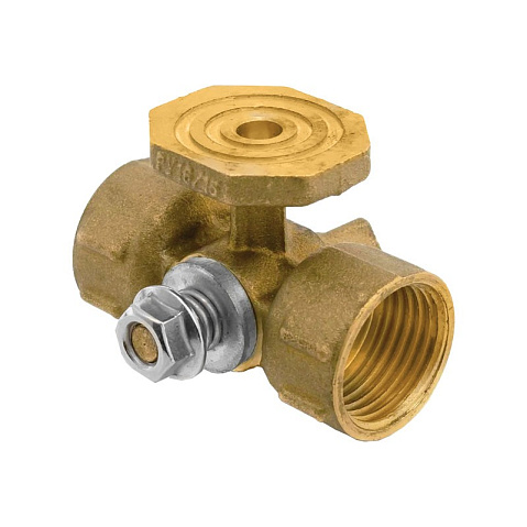 Кран латунный шаровой 11Б18бк(ф)2 DN 15 PN 16 под манометр G1/2''хG1/2'' с контрольным фланцем муфта-муфта без рычага Пензапромарматура купить в Екатеринбурге | "Проконсим"