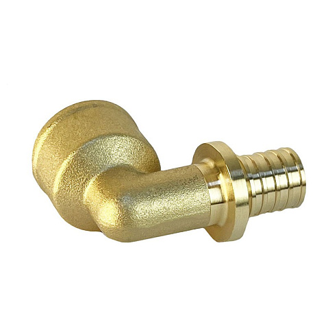 Угольник латунный для PEX труб 16-1/2'' PN 16 S-2,2мм под надвижную гильзу Valfex VF.452.AF купить в Екатеринбурге | "Проконсим"