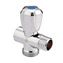 Вентиль латунный проходной MVI BV.461 DN 15 +отверстие 20 PN 10 хромированный муфта-штуцер маховик купить в Екатеринбурге | "Проконсим"