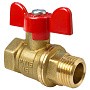 Кран латунный шаровой Valfex.218.LB1 11Б27фт1М DN 15 PN 40 муфта-штуцер бабочка купить в Екатеринбурге | "Проконсим"