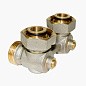 Узел нижнего подключения Vekotrim DN 15 PN 10 угловой двухтрубный 20-3/4'' под евроконус, муфта купить в Екатеринбурге | "Проконсим"