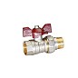 Кран латунный шаровой Temper 88.В-А.12.Б DN 15 PN 40 американка никелированный бабочка купить в Екатеринбурге | "Проконсим"