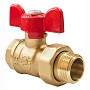 Краны латунные шаровые 11Б27фт1М DN 15-20 PN 25 бабочка американка Valfex Optima.227.LOB1 купить в Екатеринбурге | "Проконсим"
