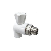 Краны шаровые ПП DN 20-25 PN 25 для радиатора угловые белые Valfex купить в Екатеринбурге | "Проконсим"