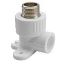 Угольник установочный ПП 20-1/2'' PN 25 с наружной резьбой белый РТП 10806 купить в Екатеринбурге | "Проконсим"