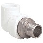 Угольник для радиатора ПП 20-1/2'' PN 25 с американкой белый РТП 14625 купить в Екатеринбурге | "Проконсим"