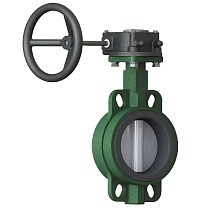 Затворы чугунные дисковые DN 40-600 PN 16 межфланцевые с чугунным диском с редуктором GALA Тип.2302H-G купить в Екатеринбурге | "Проконсим"