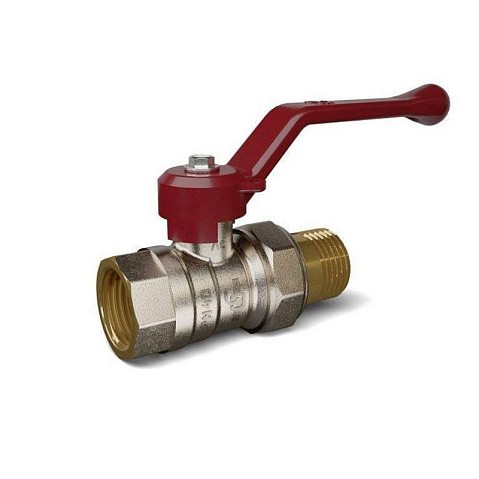 Кран латунный шаровой Temper 88.В-А.34.Р DN 20 PN 40 американка никелированный рычаг купить в Екатеринбурге | "Проконсим"