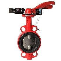 Затворы чугунные дисковые DN 50-250 PN 16 межфланцевые с концевиками диск из нержавеющей стали рычаг РАШВОРК купить в Екатеринбурге | "Проконсим"