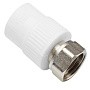 Муфта комбинированная ПП 20-3/4'' PN 25 с накидной гайкой белая VALFEX  купить в Екатеринбурге | "Проконсим"