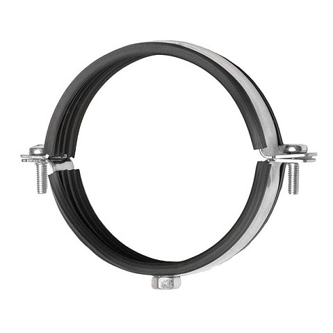 Хомут стальной оцинкованный 2 1/2'' (74-80) М8 без крепежа купить в Екатеринбурге | "Проконсим"