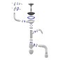 Сифон для мойки Unicorn В427Р, 40х50 гибкий отвод, 3 1/2'' х40 с отводом для стиральной машины, круглый и прямоугольный перелив купить в Екатеринбурге | "Проконсим"