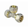 Тройники латунные для PEX труб DN 16-20 PN 10 переходные обжимные никелированные VF.331.N купить в Екатеринбурге | "Проконсим"