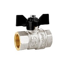 Краны латунные шаровые DN 15-32 PN 25-40 никелированные бабочка муфта-муфта LD Pride 47.300 купить в Екатеринбурге | "Проконсим"