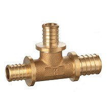Тройники латунные для PEX-PEX труб DN 16-32 PN 16 переходные под надвижную гильзу PLP купить в Екатеринбурге | "Проконсим"