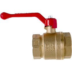  Латунный шаровой кран Ду40 Ру25 Valfex VF.214.LR1.112.DP 11Б27фт1М ВР-ВР, проход , рычаг. (111101017) со склада Проконсим в Екатеринбурге