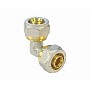 Угольники латунные для PEX труб DN 16-20 PN 10 обжимные никелированные Valfex VF.351.N купить в Екатеринбурге | "Проконсим"