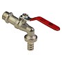 Краны водоразборные DN 15-20 PN 16 никелированные под шланг рычаг MVI (BV.633) купить в Екатеринбурге | "Проконсим"